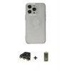 MARSİLYAN™- iPhone 14 Pro Kılıf Kutup Klasik - Siyah Joko Magic 5D Hayalet Cam + Raze Metal Kamera Lens - GD