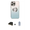 MARSİLYAN™- iPhone 14 Pro Kılıf Kutup Yansıma Özel Seri - Siyah Joko Magic 5D Cam + Raze Metal Kamera Lens - GD