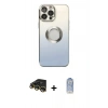 MARSİLYAN™- iPhone 14 Pro Kılıf Kutup Yansıma Özel Seri - Siyah Joko Magic 5D Cam + Raze Metal Kamera Lens - GD