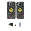 MARSİLYAN™- iPhone 14 Pro Kılıf Nova Doku Koleksiyonu - Siyah Joko Magic 5D Cam + Raze Metal Kamera Lens - GD