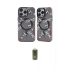 MARSİLYAN™- iPhone 14 Pro Kılıf Nova Doku Koleksiyonu - Siyah Joko Magic 5D Hayalet Cam