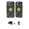 MARSİLYAN™- iPhone 14 Pro Kılıf Nova Doku Koleksiyonu - Siyah Joko Magic 5D Hayalet Cam + Raze Metal Kamera Lens - GD