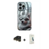 MARSİLYAN™- iPhone 14 Pro Kılıf Nova Doku Prime - Şeffaf Pasifik Cam Ekran Koruyucu + Raze Metal Kamera Lens - GD