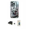 MARSİLYAN™- iPhone 14 Pro Kılıf Nova Doku Prime - Siyah 6D Mat Seramik Hayalet Nano Ekran Koruyucu + Raze Metal Kamera Lens - GD