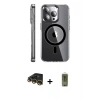 MARSİLYAN™- iPhone 14 Pro Kılıf Nova Doku - Siyah Joko Magic 5D Hayalet Cam + Raze Metal Kamera Lens - GD