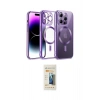MARSİLYAN™- iPhone 14 Pro Kılıf Nova Işık Özel Seri - Siyah 6D Mat Seramik Hayalet Nano Ekran Koruyucu