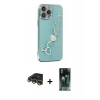 MARSİLYAN™- iPhone 14 Pro Kılıf Nova Işık Prime - Siyah 360 Mat Full Body Arka Koruyucu + Raze Metal Kamera Lens - GD