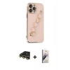 MARSİLYAN™- iPhone 14 Pro Kılıf Nova Işık Prime - Siyah Bilvis 3D Mat Cam Ekran Koruyucu + Raze Metal Kamera Lens - GD
