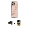 MARSİLYAN™- iPhone 14 Pro Kılıf Nova Işık Prime - Siyah Buffer Cam Ekran Koruyucu + Raze Metal Kamera Lens - GD
