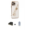 MARSİLYAN™- iPhone 14 Pro Kılıf Nova Işık Prime - Siyah Joko Magic 5D Cam + Raze Metal Kamera Lens - GD