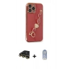 MARSİLYAN™- iPhone 14 Pro Kılıf Nova Işık Prime - Siyah Joko Magic 5D Cam + Raze Metal Kamera Lens - GD