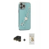 MARSİLYAN™- iPhone 14 Pro Kılıf Nova Işık Prime - Siyah Mat Seramik Nano Ekran Koruyucu + Raze Metal Kamera Lens - GD