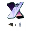 MARSİLYAN™- iPhone 14 Pro Kılıf Nova Işık Serisi - Siyah Joko Magic 5D Cam + Raze Metal Kamera Lens - GD