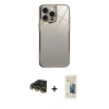 MARSİLYAN™- iPhone 14 Pro Kılıf Odak Doku - Siyah 6D Mat Seramik Hayalet Nano Ekran Koruyucu + Raze Metal Kamera Lens - GD