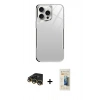 MARSİLYAN™- iPhone 14 Pro Kılıf Odak Doku - Siyah 6D Mat Seramik Hayalet Nano Ekran Koruyucu + Raze Metal Kamera Lens - GD