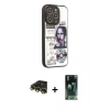 MARSİLYAN™- iPhone 14 Pro Kılıf Odak Klasik Serisi - Siyah 360 Mat Full Body Arka Koruyucu + Raze Metal Kamera Lens - GD