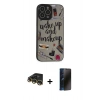 MARSİLYAN™- iPhone 14 Pro Kılıf Odak Klasik Serisi - Siyah 3D Antistatik Hayalet Cam Ekran Koruyucu + Raze Metal Kamera Lens - GD