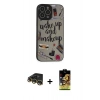 MARSİLYAN™- iPhone 14 Pro Kılıf Odak Klasik Serisi - Siyah Buffer Cam Ekran Koruyucu + Raze Metal Kamera Lens - GD