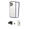 MARSİLYAN™- iPhone 14 Pro Kılıf Pusula Asil Koleksiyonu - Şeffaf Pasifik Cam Ekran Koruyucu + Raze Metal Kamera Lens - GD