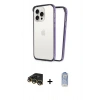 MARSİLYAN™- iPhone 14 Pro Kılıf Pusula Asil Koleksiyonu - Siyah Joko Magic 5D Cam + Raze Metal Kamera Lens - GD
