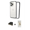 MARSİLYAN™- iPhone 14 Pro Kılıf Pusula Asil Koleksiyonu - Siyah Mat Seramik Nano Ekran Koruyucu + Raze Metal Kamera Lens - GD