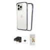 MARSİLYAN™- iPhone 14 Pro Kılıf Pusula Asil Koleksiyonu - Siyah Mat Seramik Nano Ekran Koruyucu + Raze Metal Kamera Lens - GD