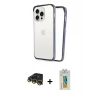 MARSİLYAN™- iPhone 14 Pro Kılıf Pusula Asil Koleksiyonu - Siyah Polymer Nano Ekran Koruyucu + Raze Metal Kamera Lens - GD
