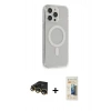 MARSİLYAN™- iPhone 14 Pro Kılıf Pusula Çizgi Koleksiyonu - Siyah 6D Mat Seramik Hayalet Nano Ekran Koruyucu + Raze Metal Kamera Lens - GD