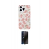 MARSİLYAN™- iPhone 14 Pro Kılıf Pusula Form - Siyah 3D Antistatik Hayalet Cam Ekran Koruyucu