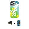 MARSİLYAN™- iPhone 14 Pro Kılıf Siluet Çizgi Koleksiyonu - Siyah 18D Cam Ekran Koruyucu + Raze Metal Kamera Lens - GD