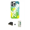 MARSİLYAN™- iPhone 14 Pro Kılıf Siluet Çizgi Koleksiyonu - Siyah 20D Premium Cam Ekran Koruyucu + Gold Raze Metal Kamera Lens