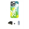 MARSİLYAN™- iPhone 14 Pro Kılıf Siluet Çizgi Koleksiyonu - Siyah Joko Magic 5D Cam + Raze Metal Kamera Lens - GD