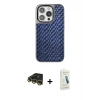 MARSİLYAN™- iPhone 14 Pro Kılıf Siluet Form Serisi - Şeffaf Pasifik Cam Ekran Koruyucu + Raze Metal Kamera Lens - GD