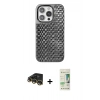 MARSİLYAN™- iPhone 14 Pro Kılıf Siluet Form Serisi - Siyah 20D Premium Cam Ekran Koruyucu + Raze Metal Kamera Lens - GD
