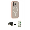 MARSİLYAN™- iPhone 14 Pro Kılıf Siluet Işık Koleksiyonu - Siyah 20D Premium Cam Ekran Koruyucu + Raze Metal Kamera Lens - GD