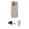 MARSİLYAN™- iPhone 14 Pro Kılıf Siluet Işık Koleksiyonu - Siyah 20D Premium Cam Ekran Koruyucu + Raze Metal Kamera Lens - GD