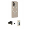 MARSİLYAN™- iPhone 14 Pro Kılıf Siluet Işık Koleksiyonu - Siyah 6D Mat Seramik Hayalet Nano Ekran Koruyucu + Raze Metal Kamera Lens - GD