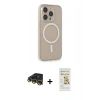 MARSİLYAN™- iPhone 14 Pro Kılıf Siluet Işık Koleksiyonu - Siyah Mat Seramik Nano Ekran Koruyucu + Raze Metal Kamera Lens - GD