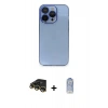 MARSİLYAN™- iPhone 14 Pro Kılıf Siluet Minimal Özel Seri - Siyah Joko Magic 5D Cam + Gold Raze Metal Kamera Lens