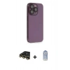 MARSİLYAN™- iPhone 14 Pro Kılıf Siluet Minimal Özel Seri - Siyah Joko Magic 5D Cam + Raze Metal Kamera Lens - GD