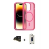 MARSİLYAN™- iPhone 14 Pro Kılıf Siluet Minimal Prime - Siyah Bilvis Hayalet Cam Ekran Koruyucu + Raze Metal Kamera Lens - GD
