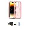 MARSİLYAN™- iPhone 14 Pro Kılıf Siluet Minimal Prime - Siyah Joko Magic 5D Cam + Raze Metal Kamera Lens - GD