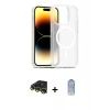 MARSİLYAN™- iPhone 14 Pro Kılıf Siluet Minimal Prime - Siyah Joko Magic 5D Cam + Raze Metal Kamera Lens - GD