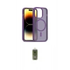 MARSİLYAN™- iPhone 14 Pro Kılıf Siluet Minimal Prime - Siyah Joko Magic 5D Hayalet Cam