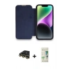 MARSİLYAN™- iPhone 14 Pro Kılıf Siluet Minimal Serisi - Siyah 20D Premium Cam Ekran Koruyucu + Raze Metal Kamera Lens - GD