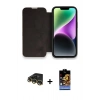 MARSİLYAN™- iPhone 14 Pro Kılıf Siluet Minimal Serisi - Siyah Buffer Hayalet Cam Ekran Koruyucu + Raze Metal Kamera Lens - GD