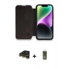MARSİLYAN™- iPhone 14 Pro Kılıf Siluet Minimal Serisi - Siyah Joko Magic 5D Hayalet Cam + Raze Metal Kamera Lens - GD