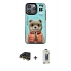 MARSİLYAN™- iPhone 14 Pro Kılıf Siluet Modern Özel Seri - Siyah Bilvis Hayalet Cam Ekran Koruyucu + Raze Metal Kamera Lens - GD
