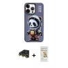 MARSİLYAN™- iPhone 14 Pro Kılıf Siluet Modern Özel Seri - Siyah Mat Seramik Nano Ekran Koruyucu + Raze Metal Kamera Lens - GD