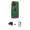 MARSİLYAN™- iPhone 14 Pro Kılıf Ufuk Form Prime - Siyah 20D Premium Cam Ekran Koruyucu + Raze Metal Kamera Lens - GD